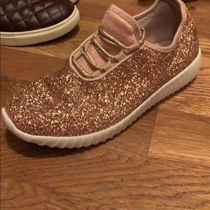 Rose gold shoes